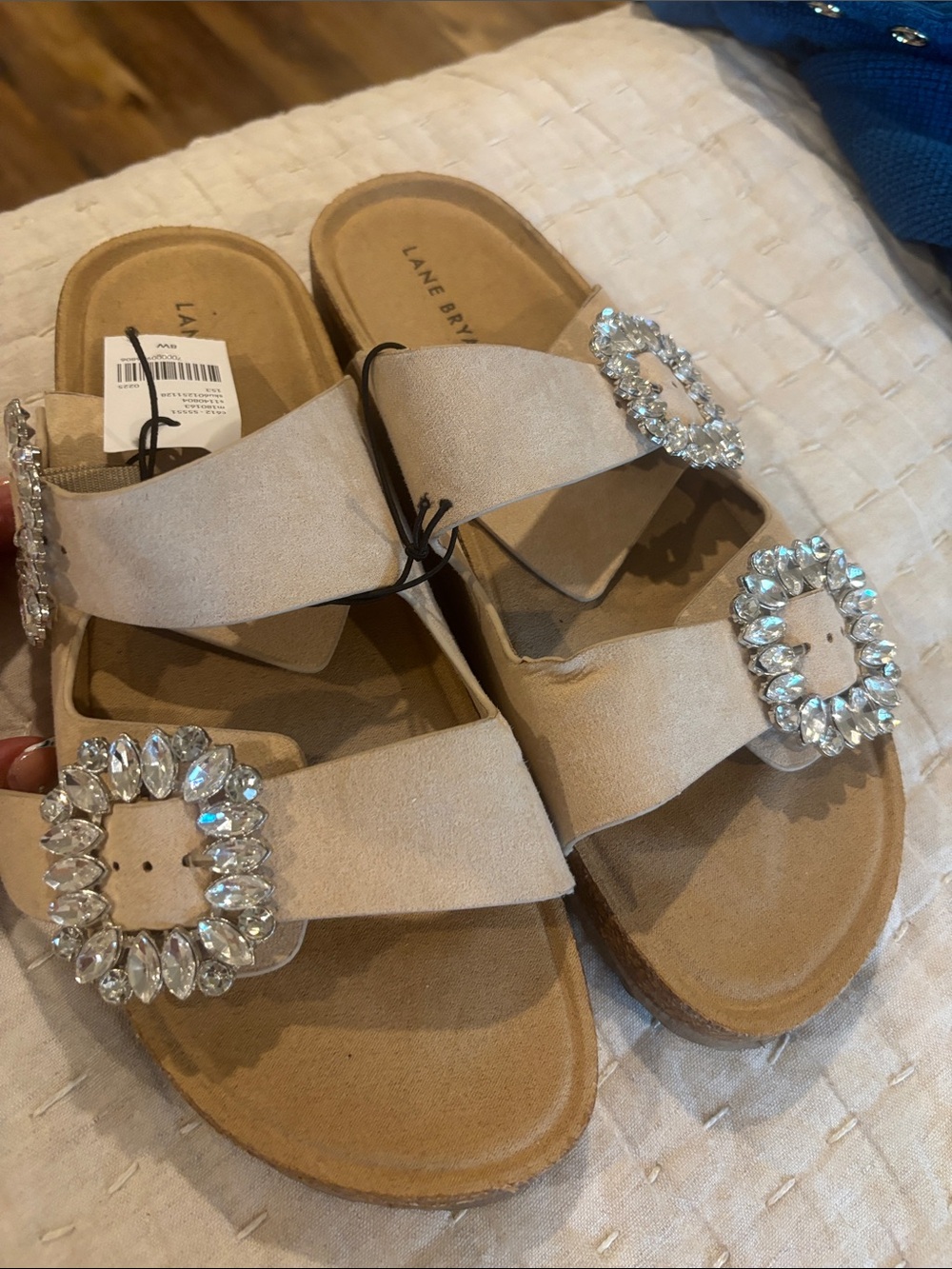Lane Bryant Sandals bedazzled size 8w